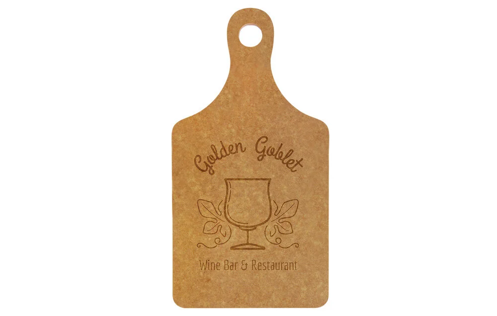 GFT593 Eco Paddle Shaped Cutting Board 13 1/2" x 7"