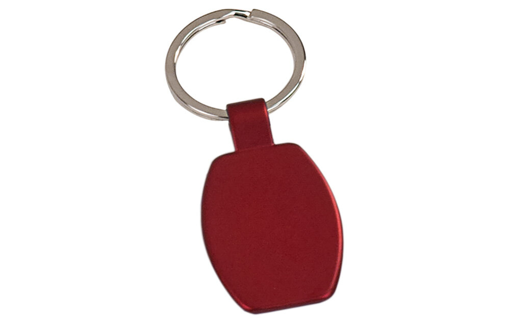 GFT101Red Rectangular Metal Keychain
1 5/8"