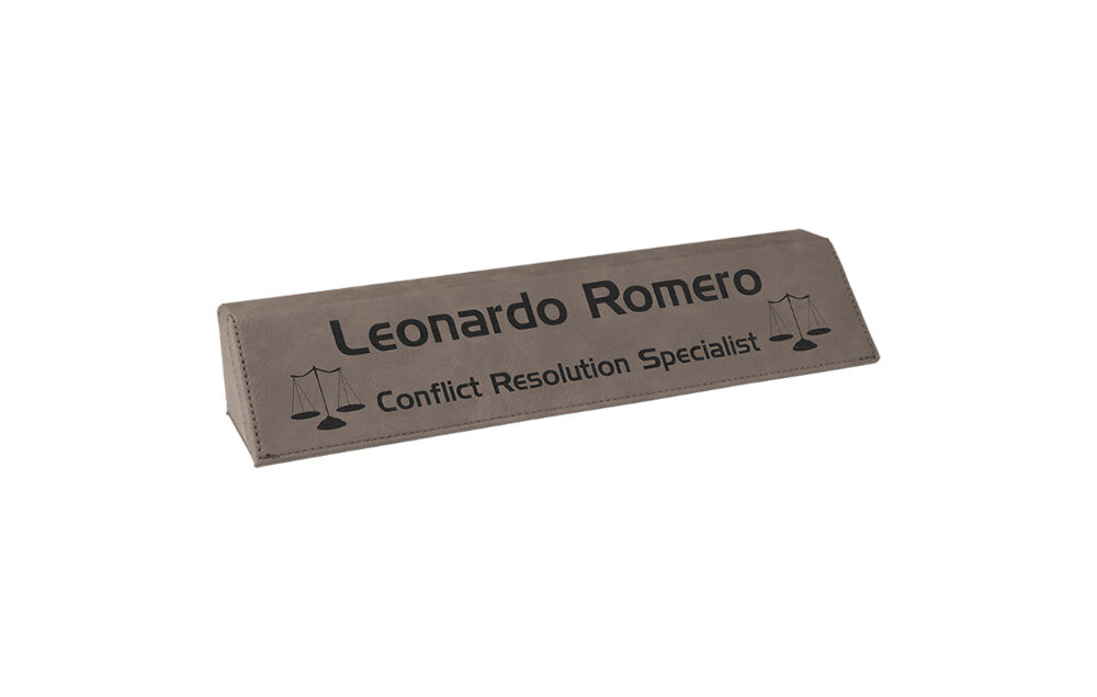 LLW5210 10 1/2" Gray Leatherette Desk Wedge
10 1/2" x 1 7/8"