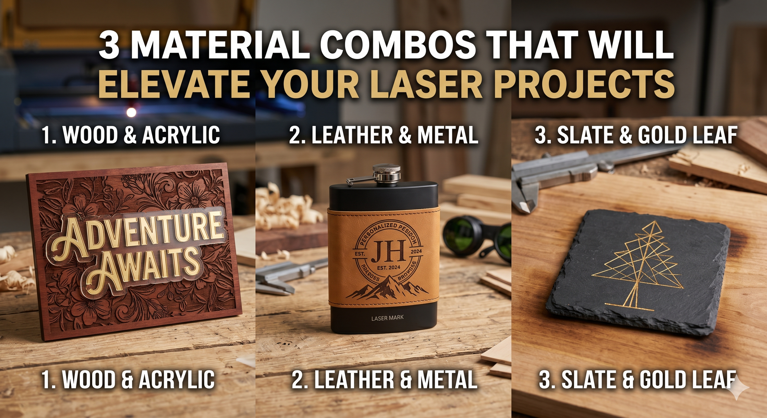3 Material Combos That Will Elevate Your Laser Projects