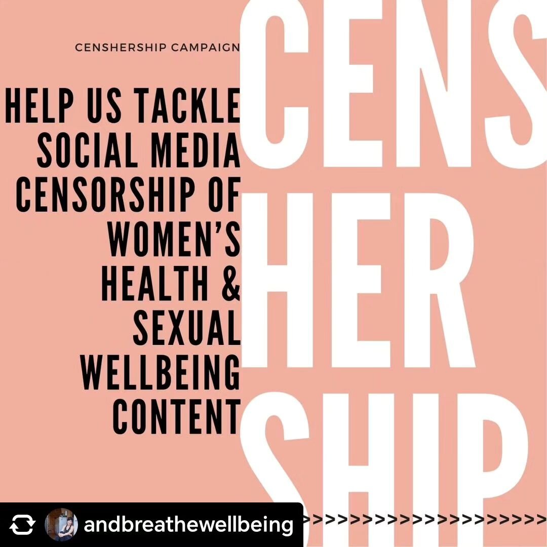 @happyvulvaclub stand in solidarity with the new campaign #Censorhership running by @andbreathewellbeing and @futurefemhealth. 🙌 Head over to their pages for full post and their survey! 

Posted @withregram &bull; @andbreathewellbeing I've started a