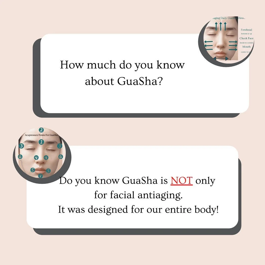 Happy weekend!🥰🙏
I have seen a lot of traditional Chinese medicine modalities get more popular each year, such as Facial GuaSha, Facial massages , Facial Acupressure. 
As your friendly licensed acupuncturist, I highly recommend you learn from a l