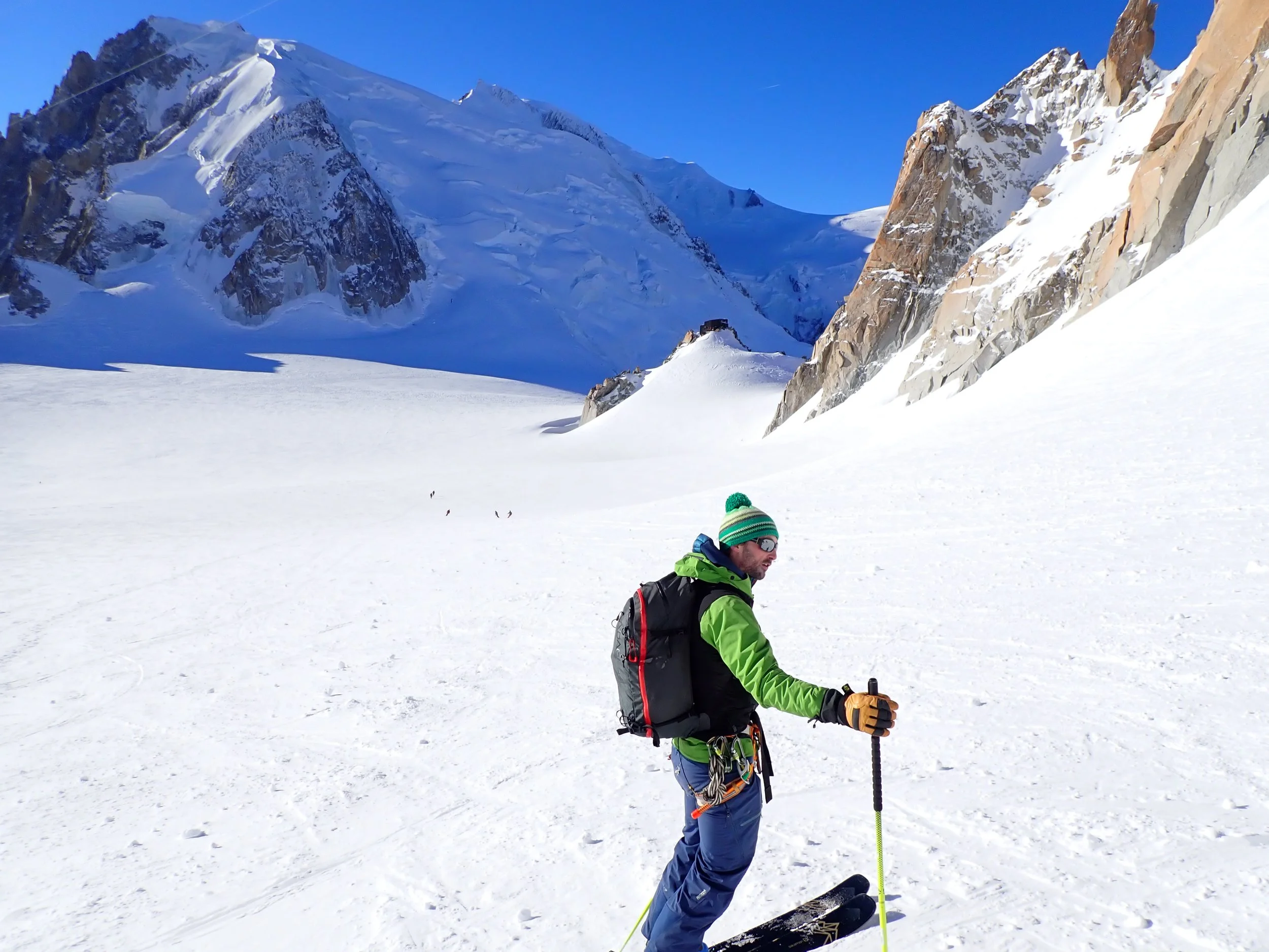 James at the top of the glacial bowl