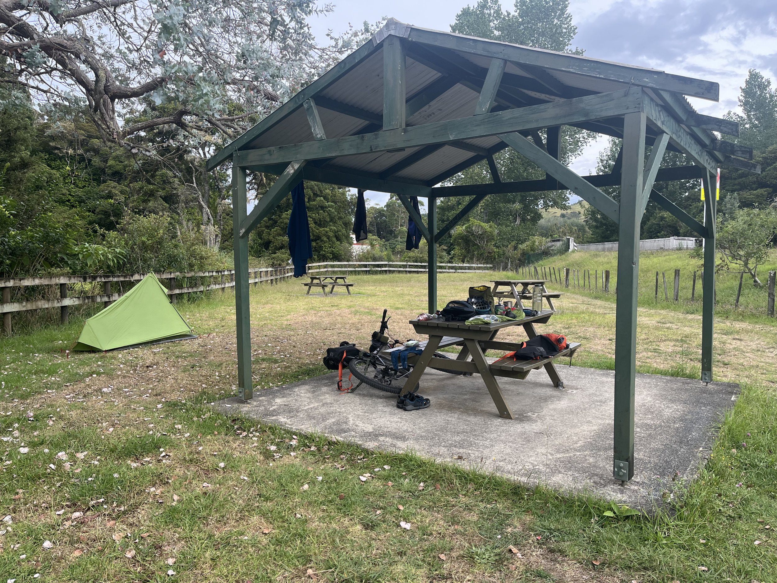 First night's camp spot