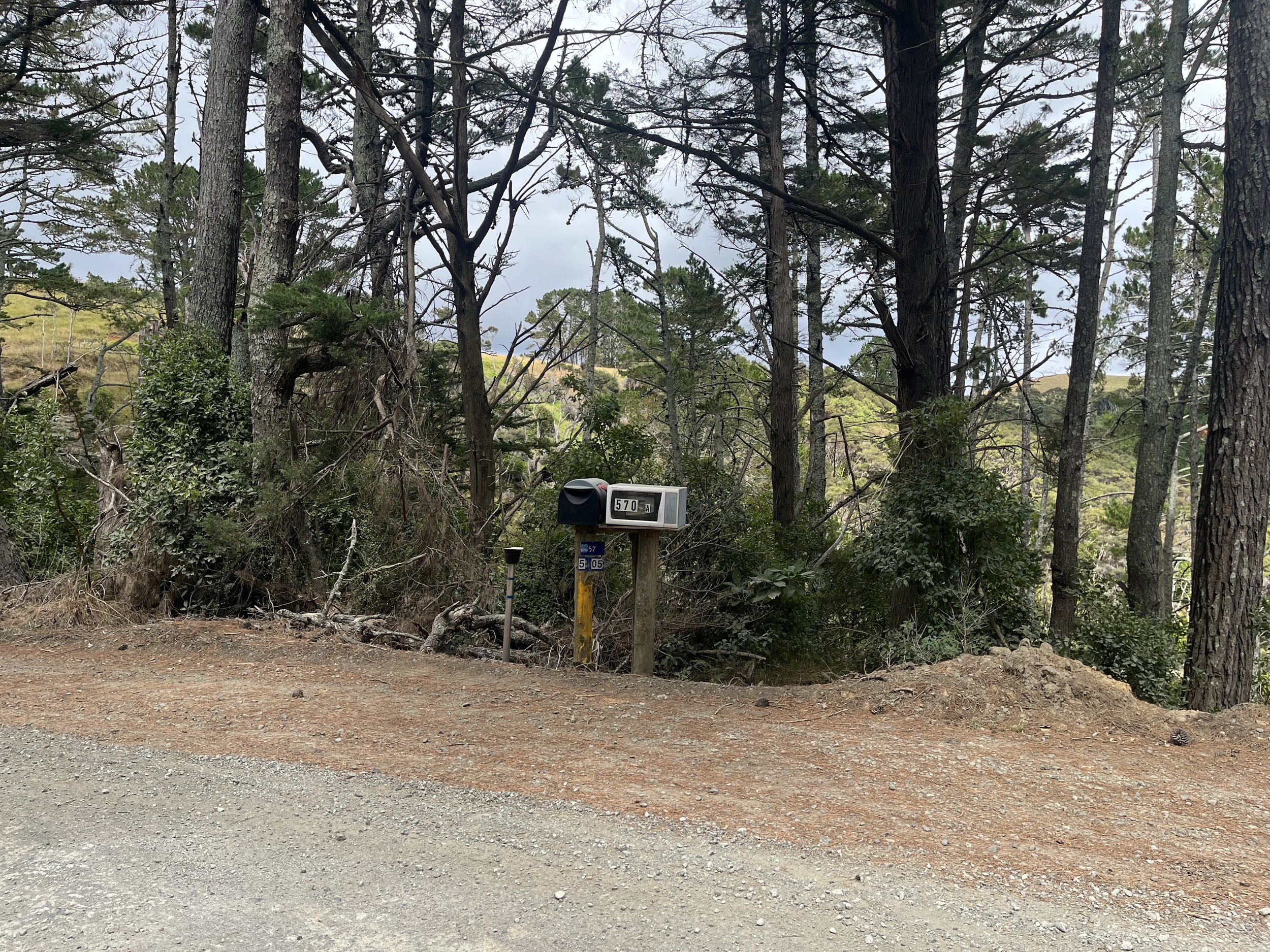 It seems to be the norm to have an old microwave as a postbox in Northland