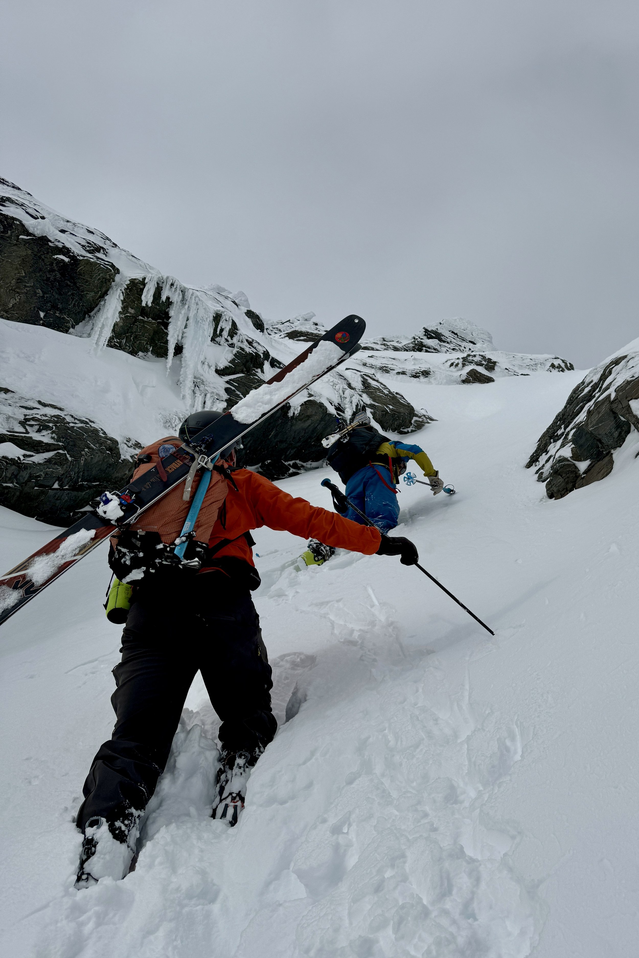 Bootpacking up the Grand Couloir