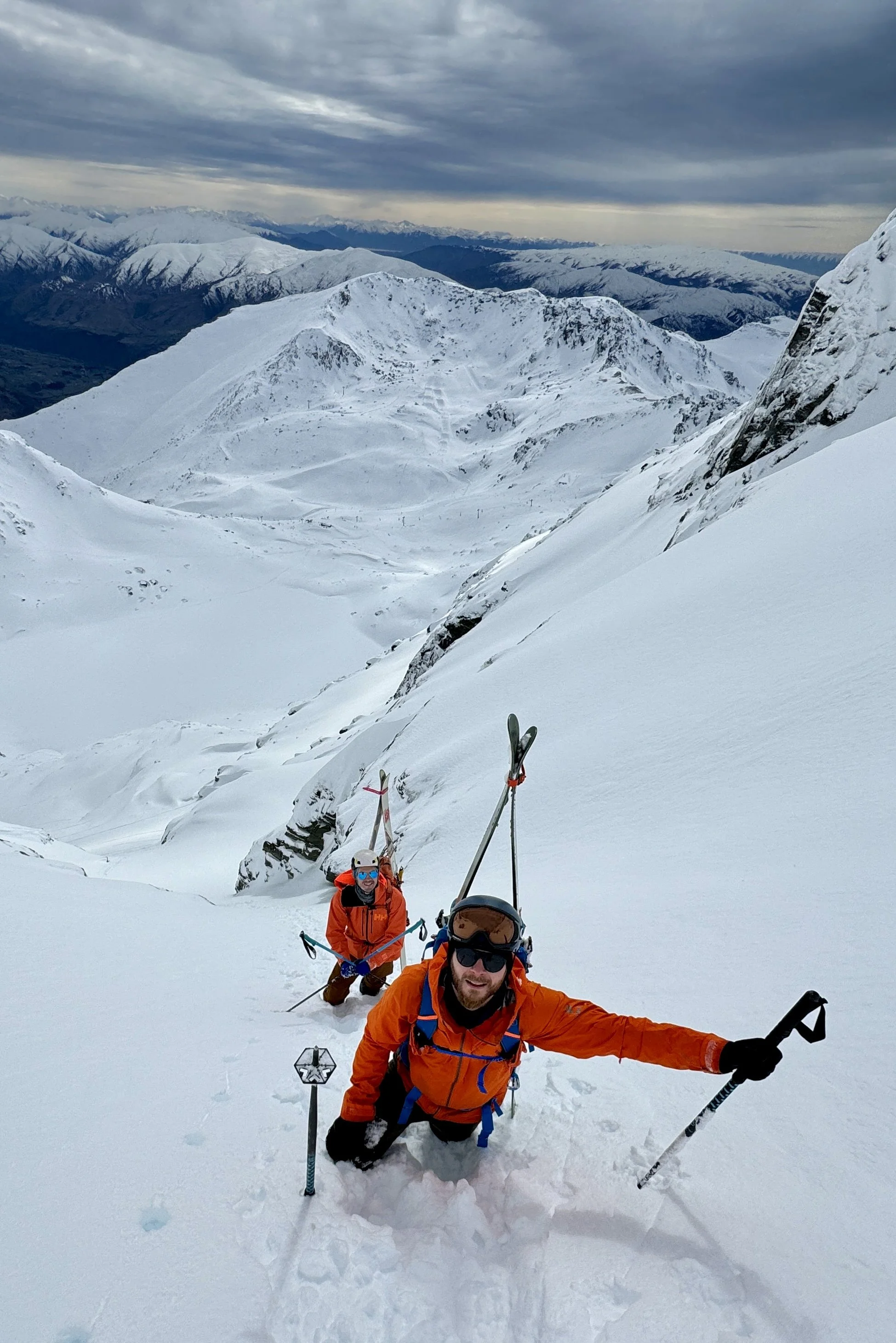 Bootpacking up the Grand Couloir