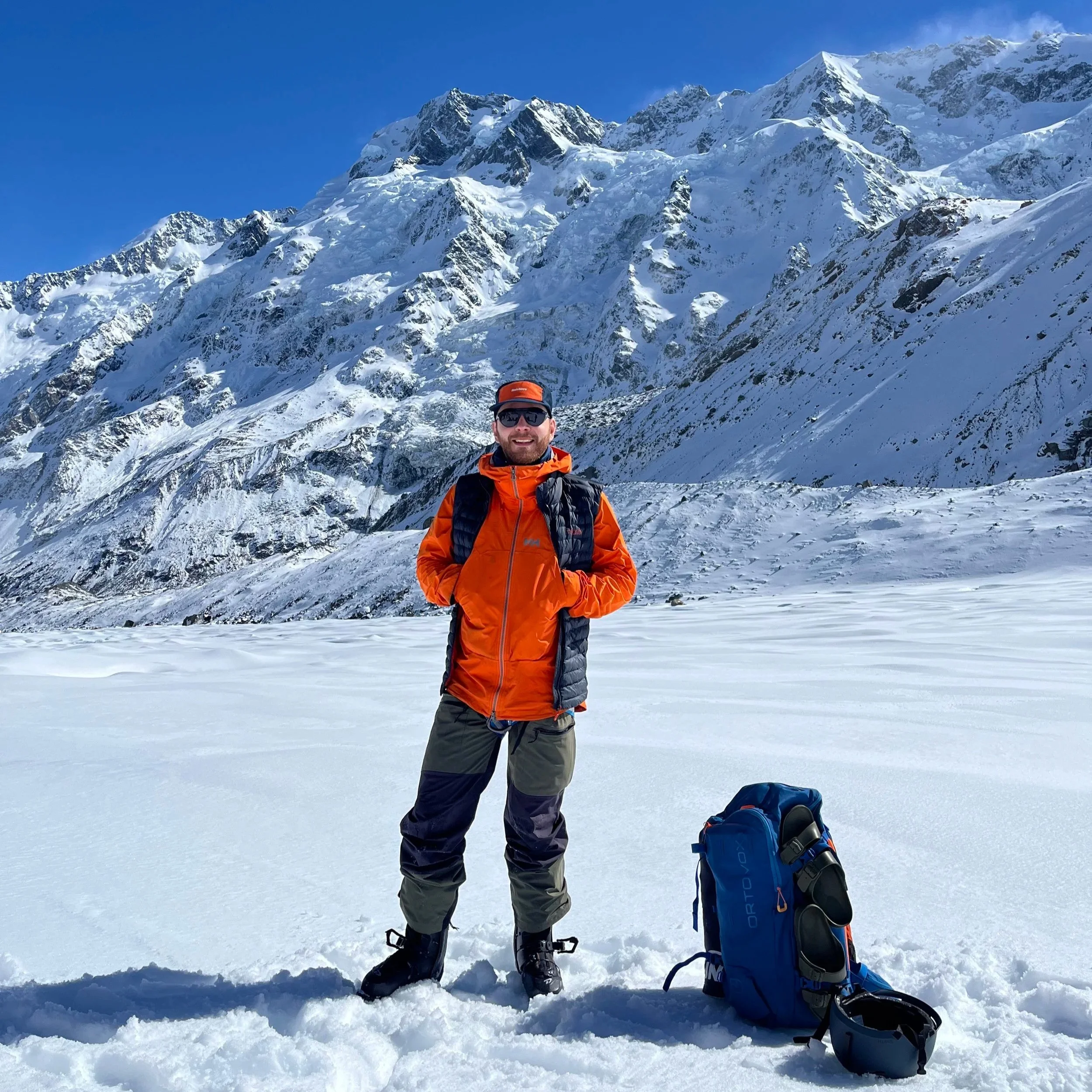 Waiting for the heli pickup