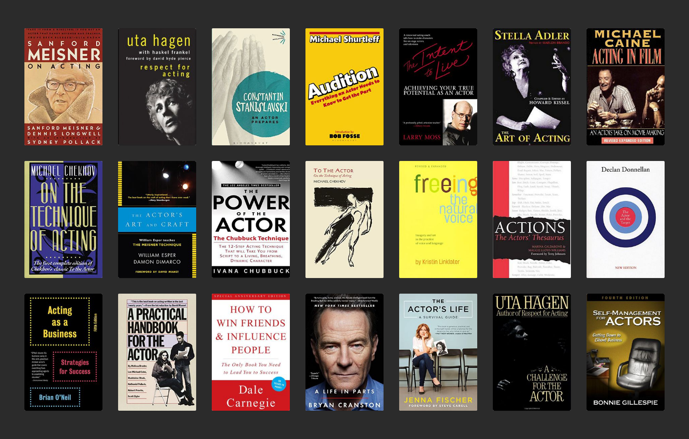 Exploring the Craft: Essential Books for Actors