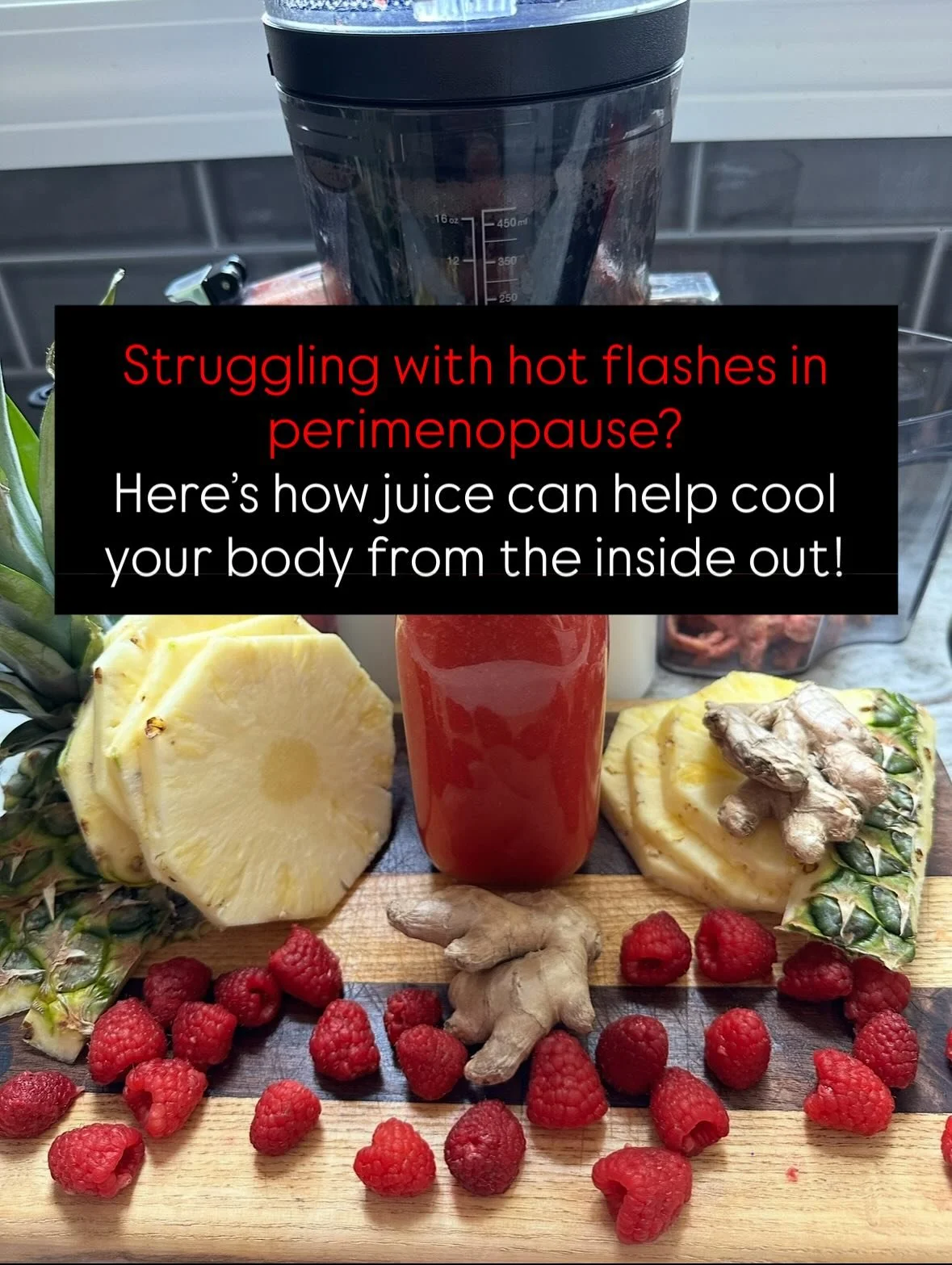 🥵 Hot flashes during perimenopause can feel overwhelming - sudden heat, sweating, and disrupted sleep. 

✅ But here&rsquo;s the good news: inflammation and nutrient deficiencies often make them worse&hellip; and that&rsquo;s where juicing can help.
