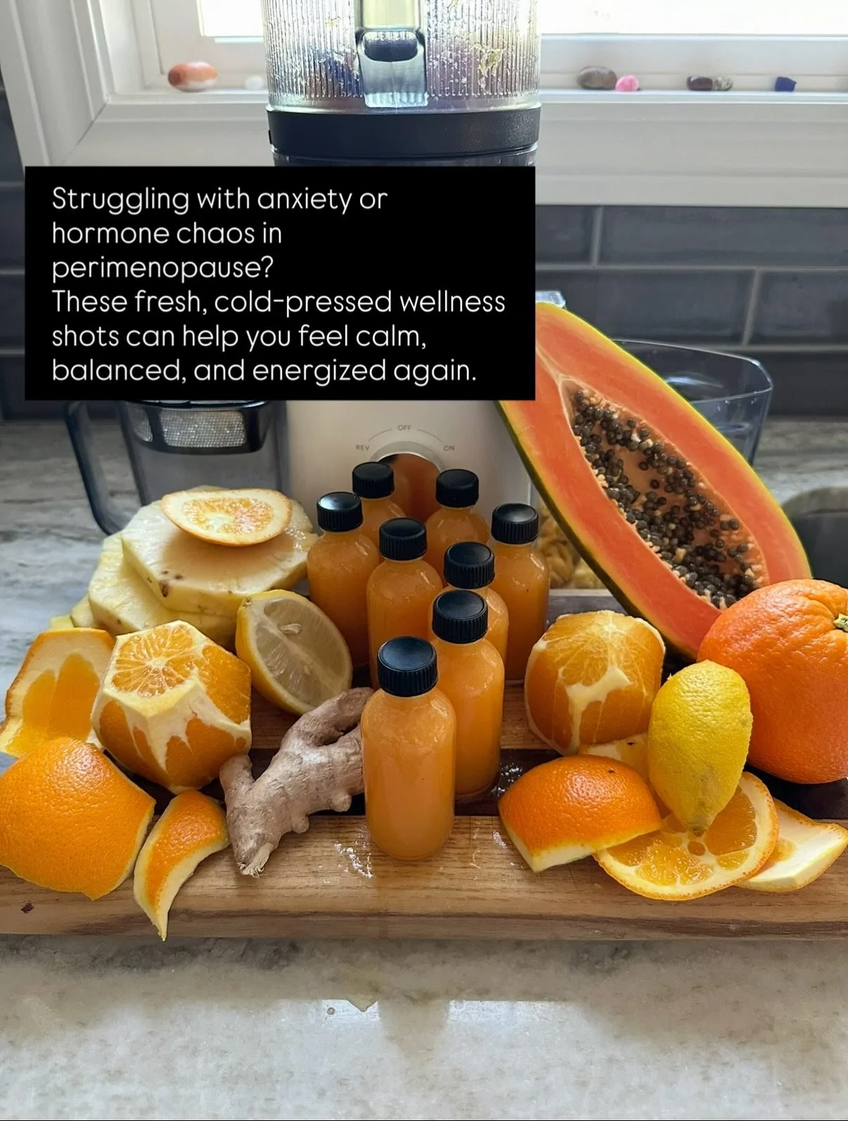 Struggling with anxiety or hormone imbalance in perimenopause? These cold-pressed wellness shots are nature&rsquo;s answer. 🧘&zwj;♀️

Each shot is packed with minerals and enzymes that calm anxiety, reduce inflammation, and support hormone balance n
