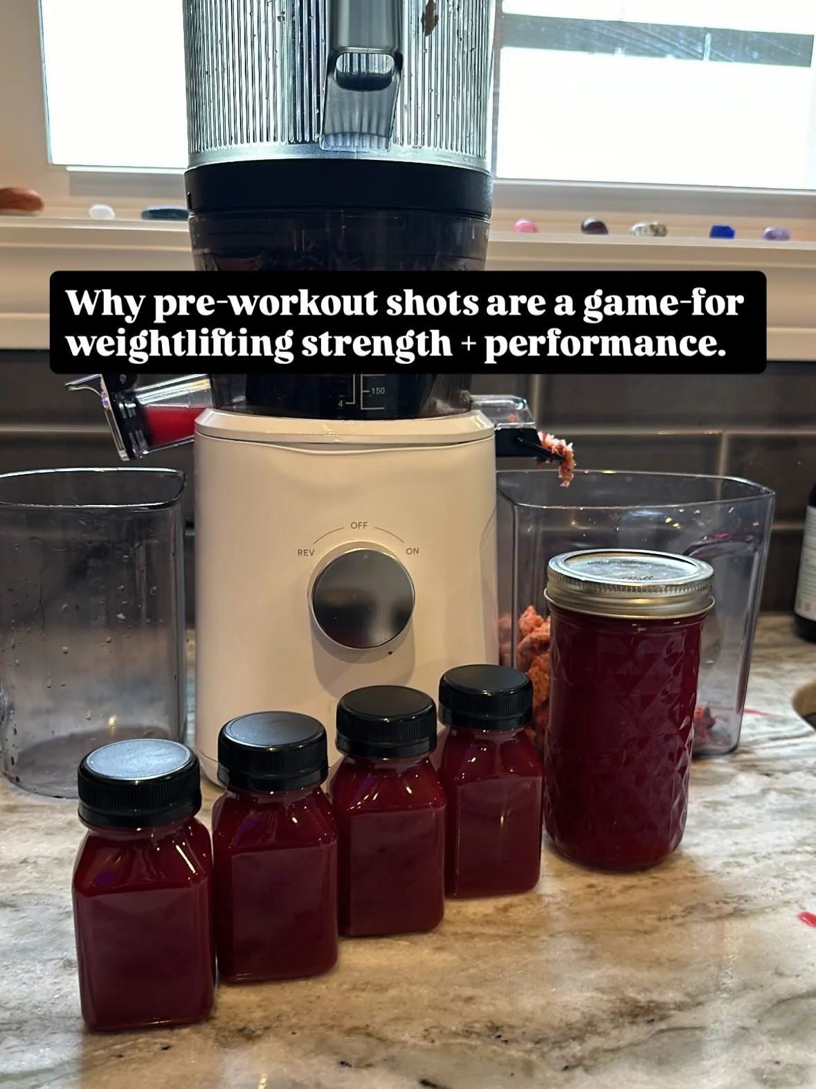 Save $120 on the Nama J2 Juicer with code EVIE20 at checkout.

Pre-Workout Shots for Weightlifting: Beet Juice Shots For More Strength + Better Pumps 🙌🏾 recipe below 👇 

If you lift weights or strength train, your body needs the right fuel&mdash;a