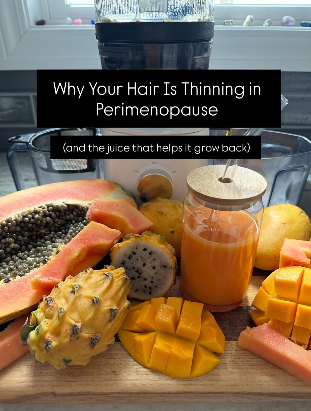 🚨 Hair thinning and balding in perimenopause is one of the most common symptoms women whisper about &mdash; but don&rsquo;t actually talk about. 

⬇️ When your estrogen and progesterone start to drop, your hair follicles shrink, your shedding increa