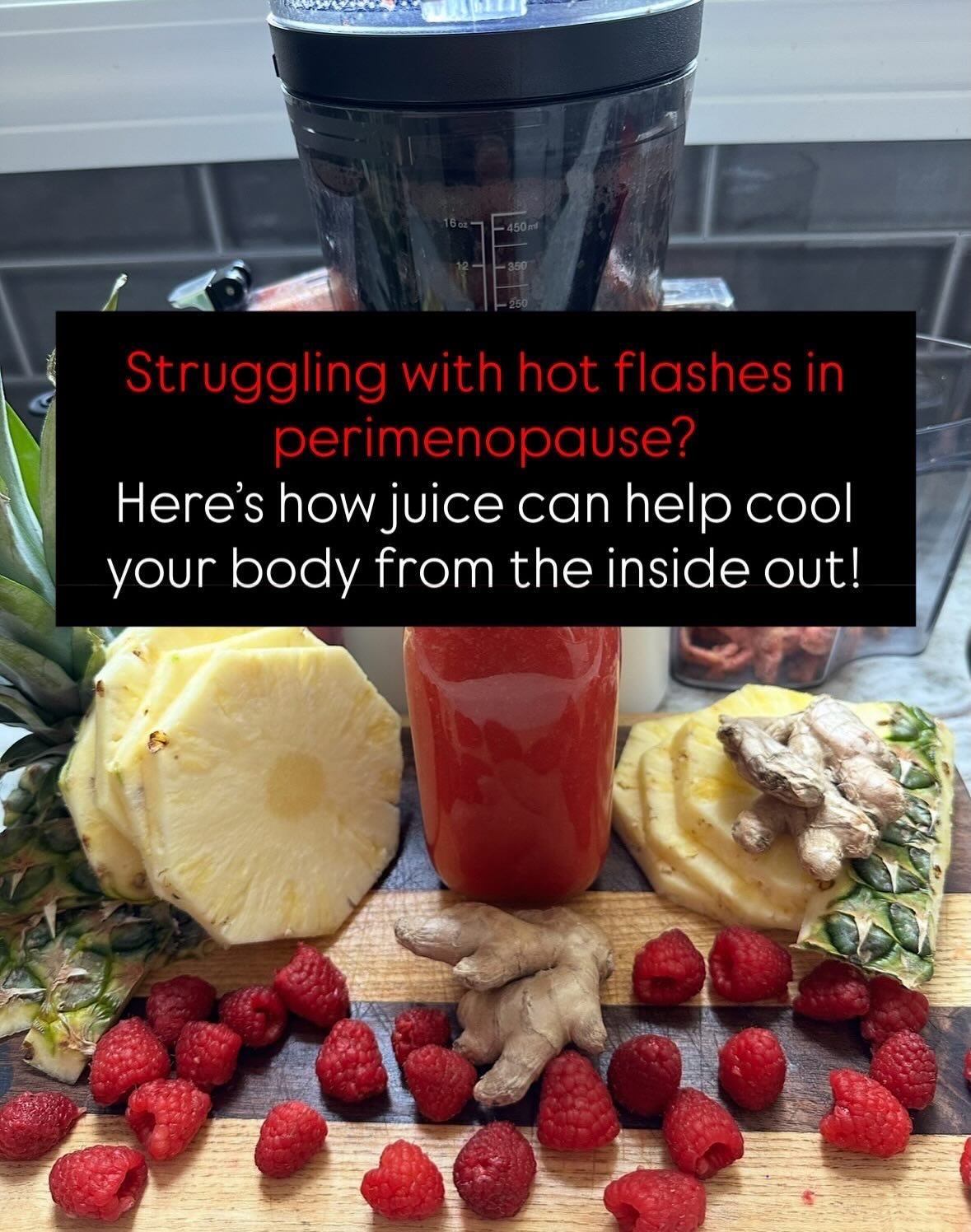🥵 Hot flashes during perimenopause can feel overwhelming - sudden heat, sweating, and disrupted sleep. 

✅ But here&rsquo;s the good news: inflammation and nutrient deficiencies often make them worse&hellip; and that&rsquo;s where juicing can help.
