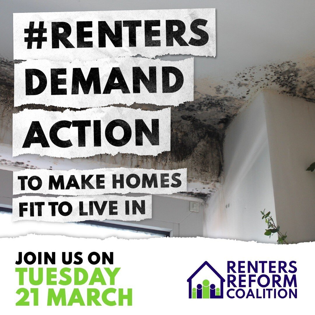 Has your landlord increased your rent? Are you struggling to find an affordable room? Are you still waiting for maintenance to deal with black mould? ❗ Join us for the Renters' Day of Action on Tuesday 21 March at Church House, Westminster, SW1P 3AZ 