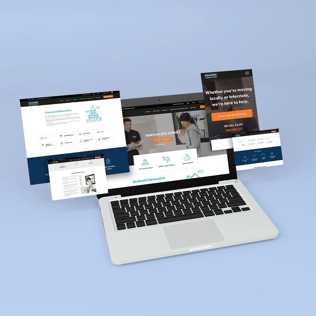 Sometimes you just need a new lick of paint! We helped @hollowayremovalsandstorage to refresh and update their homepage design after getting a bunch of new content. By separating information into bite sized chunks; we made a whole heap of words much easier to digest 🤟 #webdesign #sydneydesign #design #branding #agency