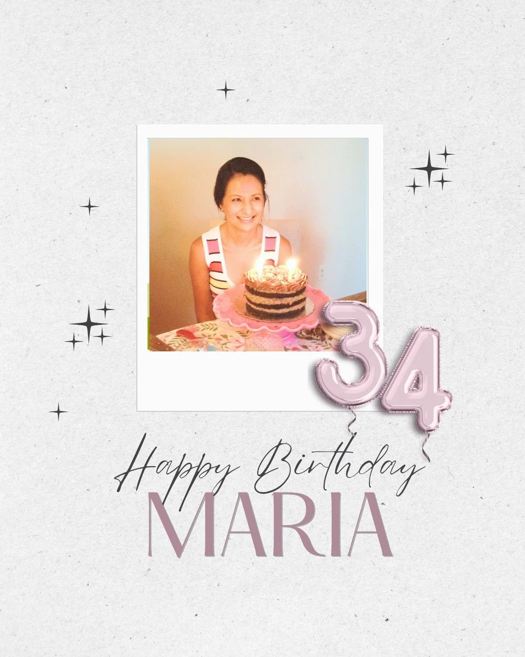 Today Maria Would Be 34 🎂
Today, we remember Maria’s beautiful spirit—her humor, her heart, and the joy she brought to everyone around her. She had a spark that made you smile, and a determination that made you believe in change.
On he
