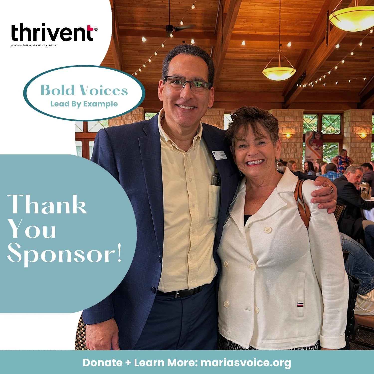 Safe home support is an action we can all take.

Nick Christoff of Thrivent Financial shows us the way through his continued generosity in sponsoring the 6th Annual Community Tribute to Domestic Violence Awareness &amp; Prevention Month on Thursday, 