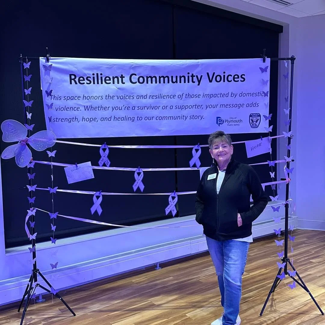 Resilient Community Voices brought powerful collaboration to life 💜
Thank you to Plymouth Public Safety Department for hosting this meaningful event where advocates, law enforcement, and Maria&rsquo;s Voice came together to challenge stereotypes, su