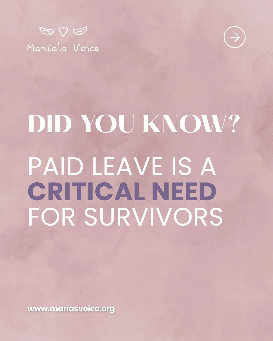 Minnesota&rsquo;s new Paid Leave law, which went into effect January 1, is an important step forward for survivors of domestic violence and sexual assault. 💜

For many people experiencing abuse, time and money are real barriers to getting help. Paid