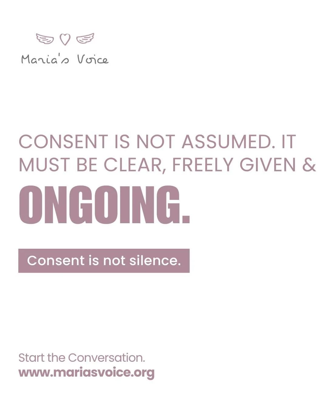 Consent is not about convincing, persuading, or wearing someone down. It must be freely given, without fear, guilt, or pressure.

Prevention starts here, by understanding the difference.

When we can name coercion, we can challenge it and stop it fro