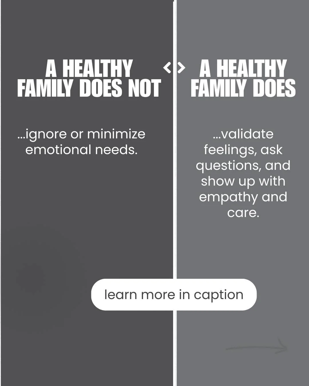 You shouldn't have to be in crisis to be cared for.
You shouldn't have to &ldquo;prove&rdquo; your pain for it to be taken seriously.

In unhealthy families, emotional needs are often ignored, brushed off, or treated like a burden.
People are told to