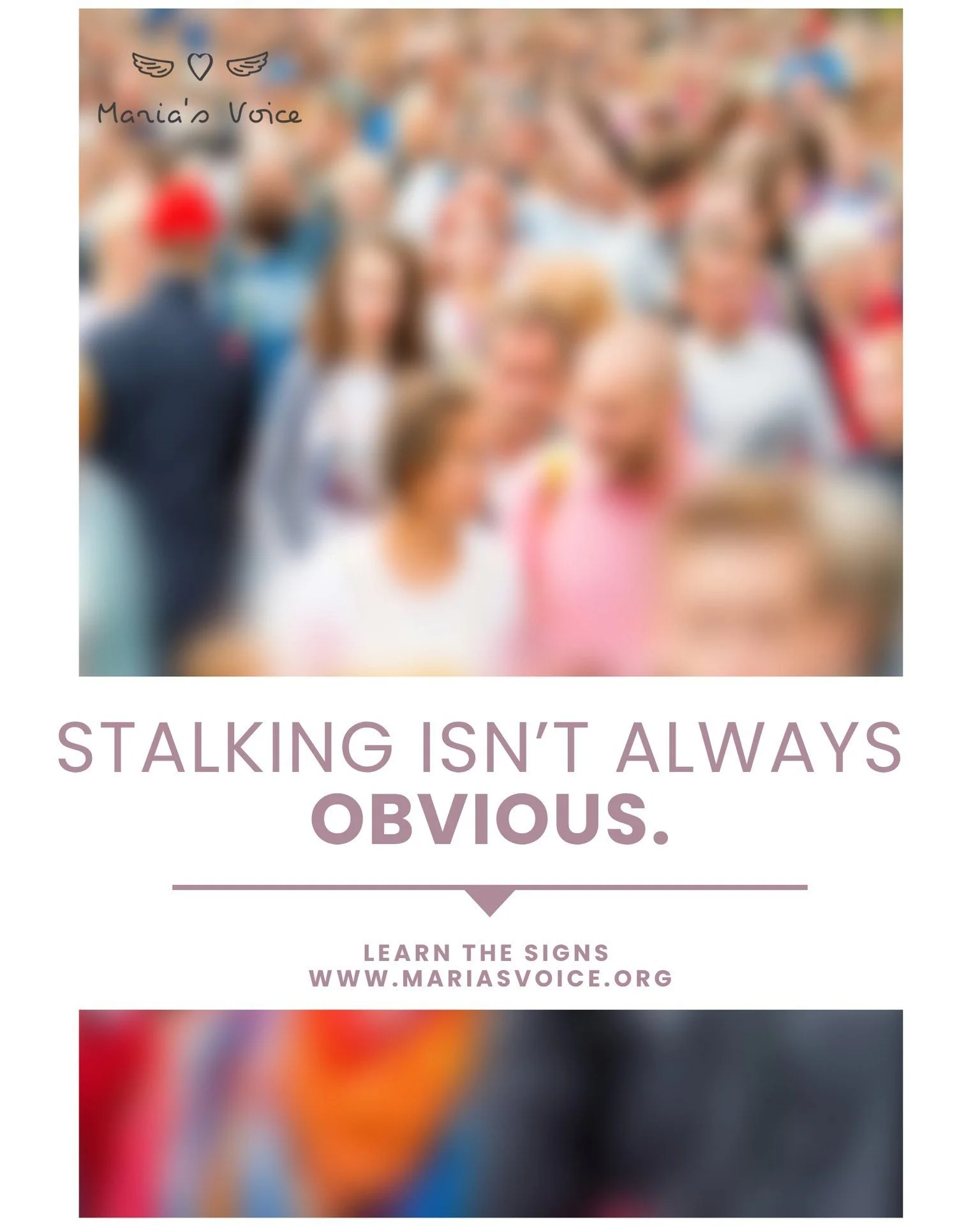 Stalking doesn&rsquo;t always look like someone following you.

It can include:
&bull; Repeated unwanted messages or calls
&bull; Showing up unexpectedly or tracking your location
&bull; Knowing details about your life you didn&rsquo;t share

These b