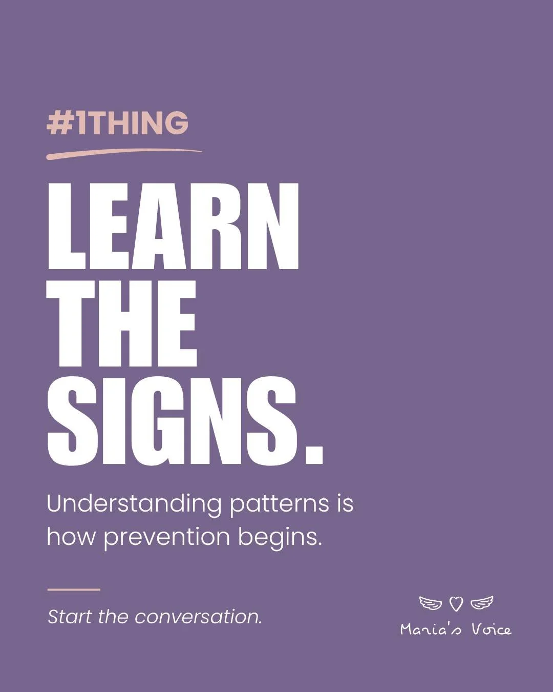 Abuse isn&rsquo;t always obvious.

It often shows up in patterns that are easy to miss if you don&rsquo;t know what to look for.

👀 #1Thing: Learn the signs.

Awareness is powerful, but when we act on it, that&rsquo;s where change begins.

Understan