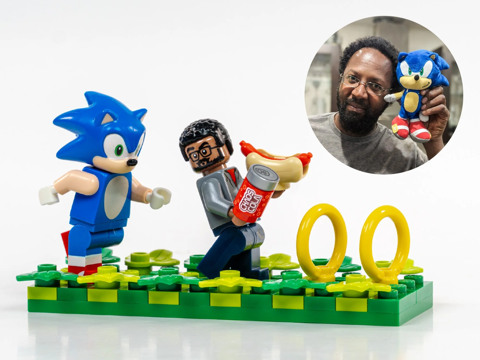 Derrick really thought he could outrun Sonic after stealing his chili dog