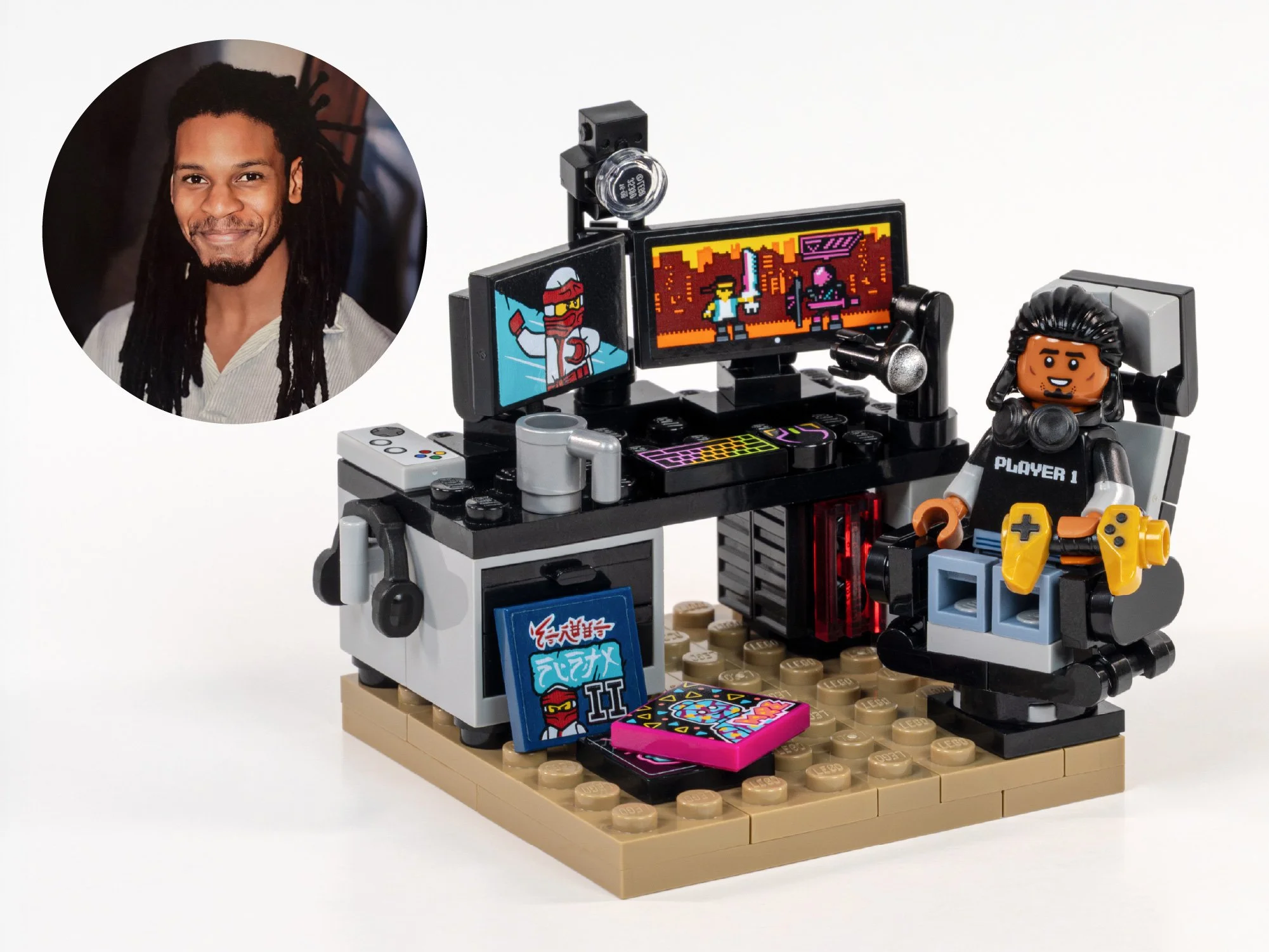 Donavan's custom-built battle station for gaming, streaming, and anime