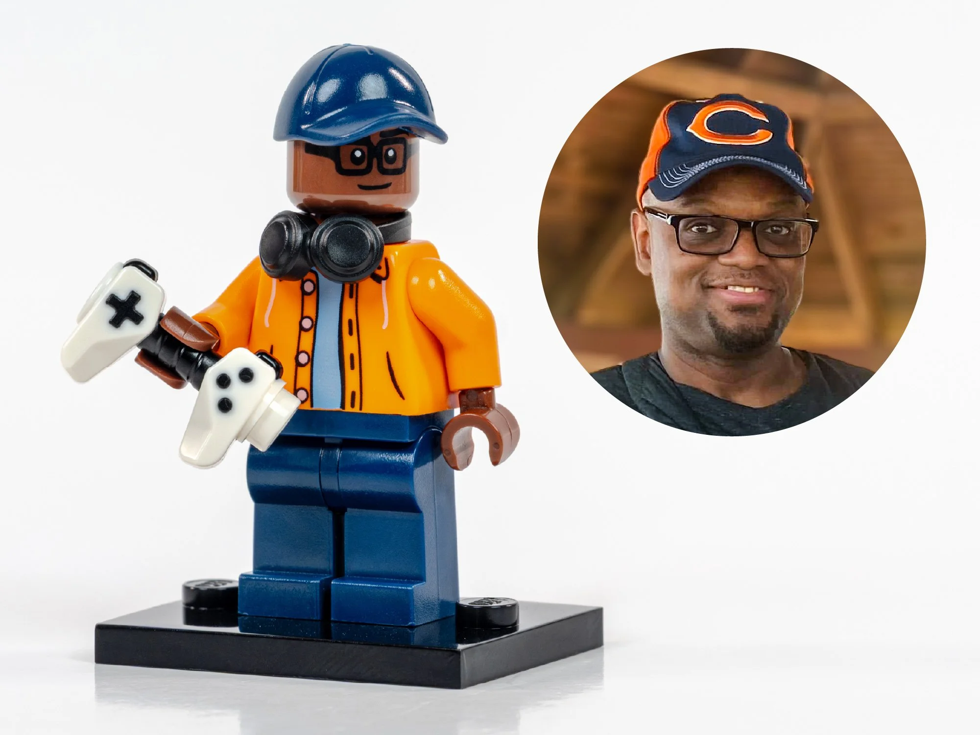 Woody repping Chicago Bears colors and ready to game