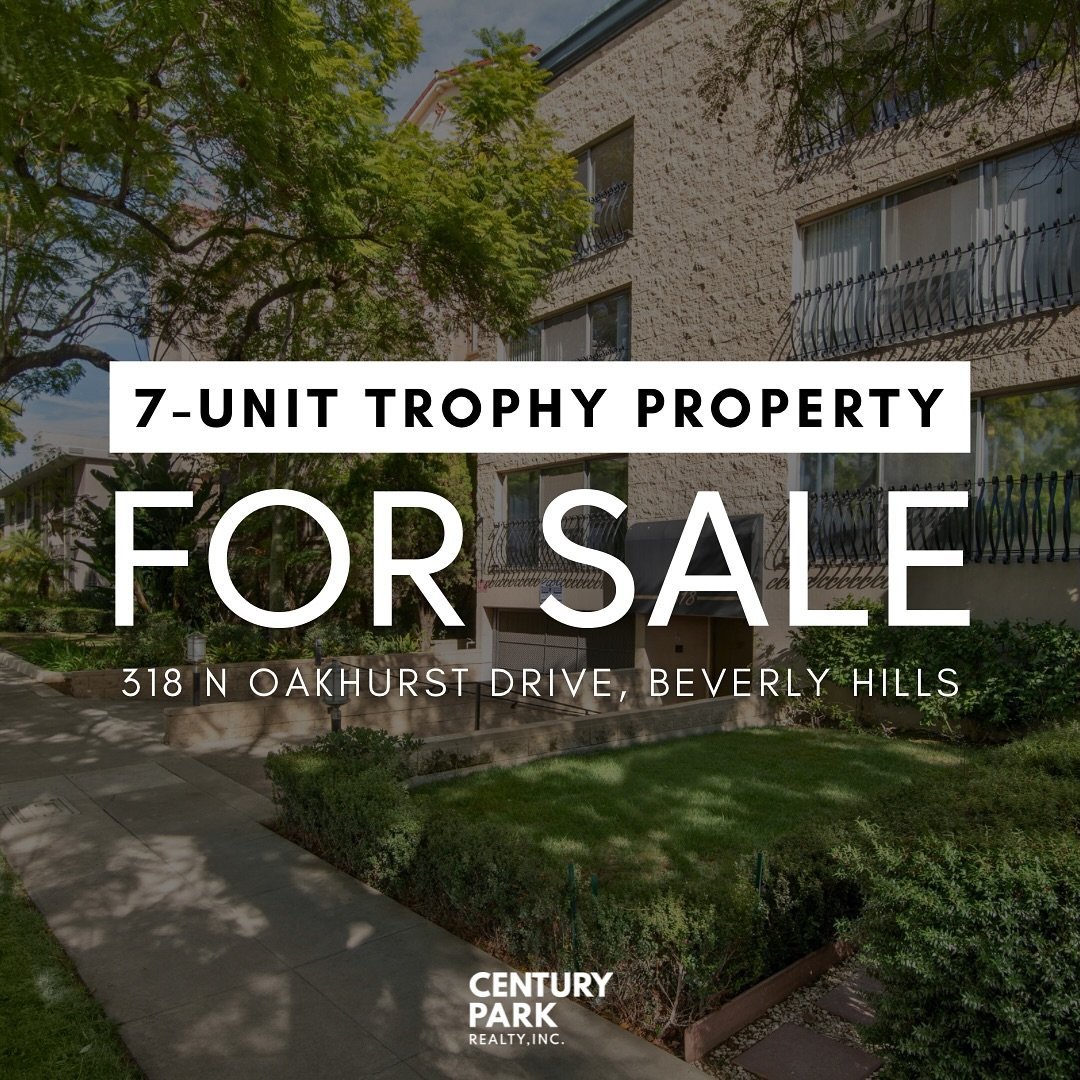 🚨 NOW AVAILABLE! 7 Units in North Beverly Hills 

Century Park Realty Inc. is proud to present 318 N Oakhurst Drive, a prime multifamily investment opportunity situated in the most desirable multifamily pocket of Beverly Hills. Rarely do such well-m
