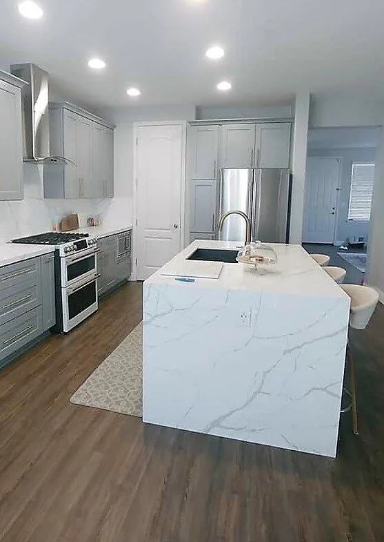 Contemporary Transitional Kitchen Remodel by JL Custom Tile & Stone, Inc. project photo
