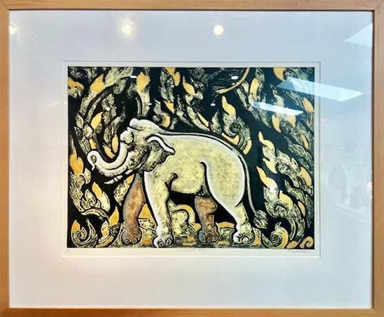 The Elephant - Tony - monoprint