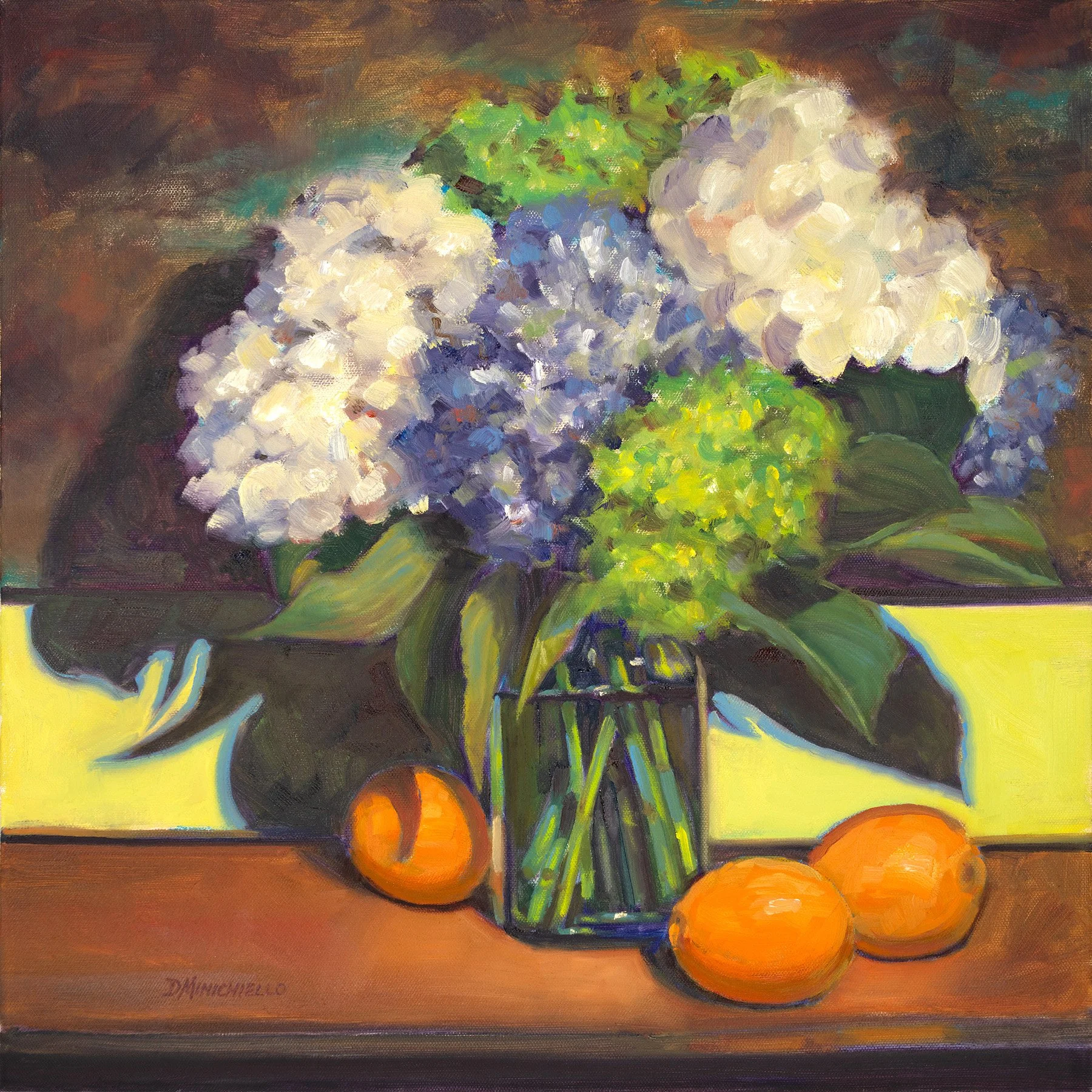 DMinichiello_Hydrangeas_20"x20"_Oil on Canvas_$$1800.jpg