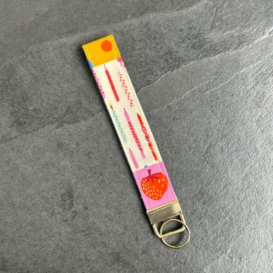 Retro Candles Key Fob