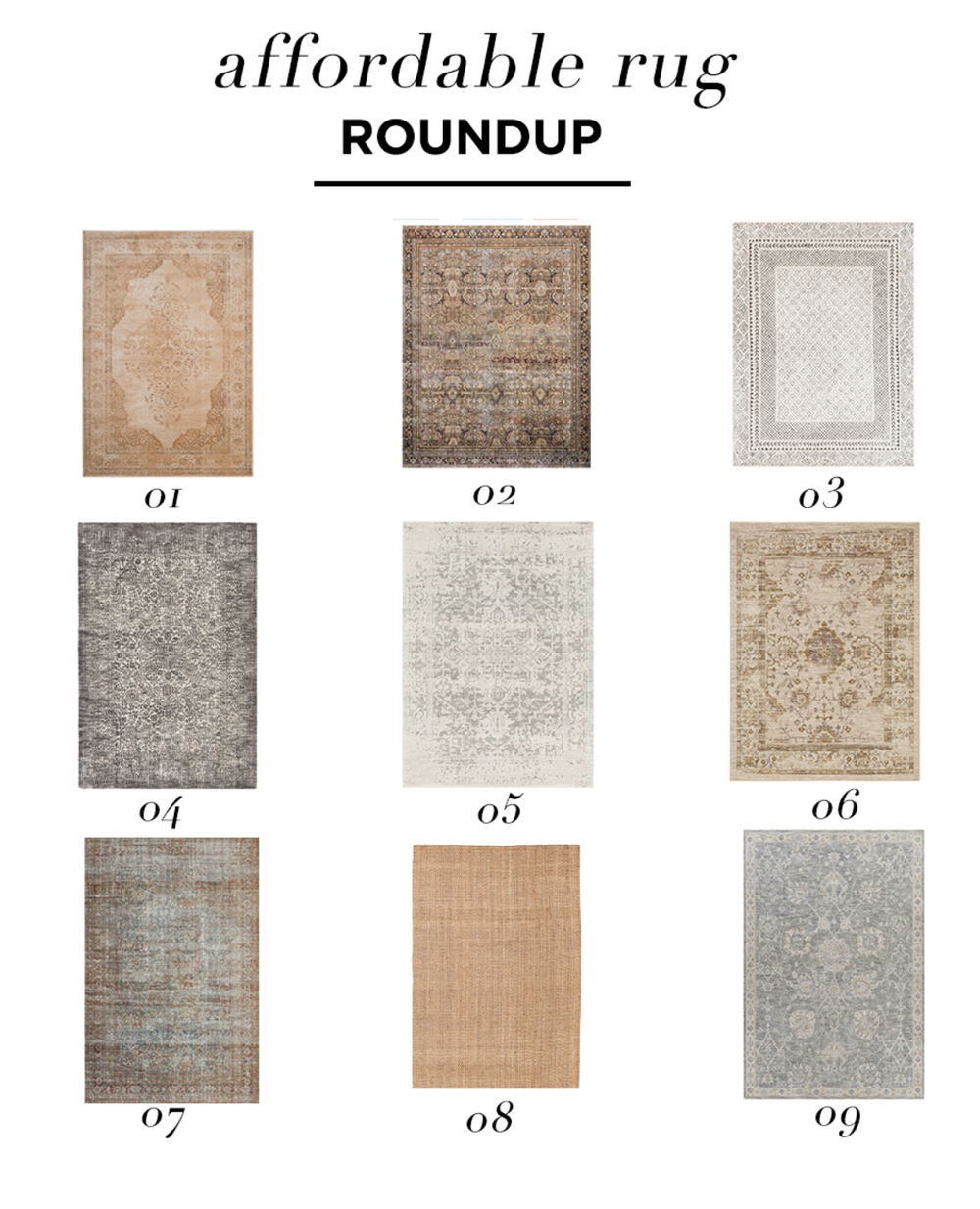 Best Affordable Rugs We're the Whites