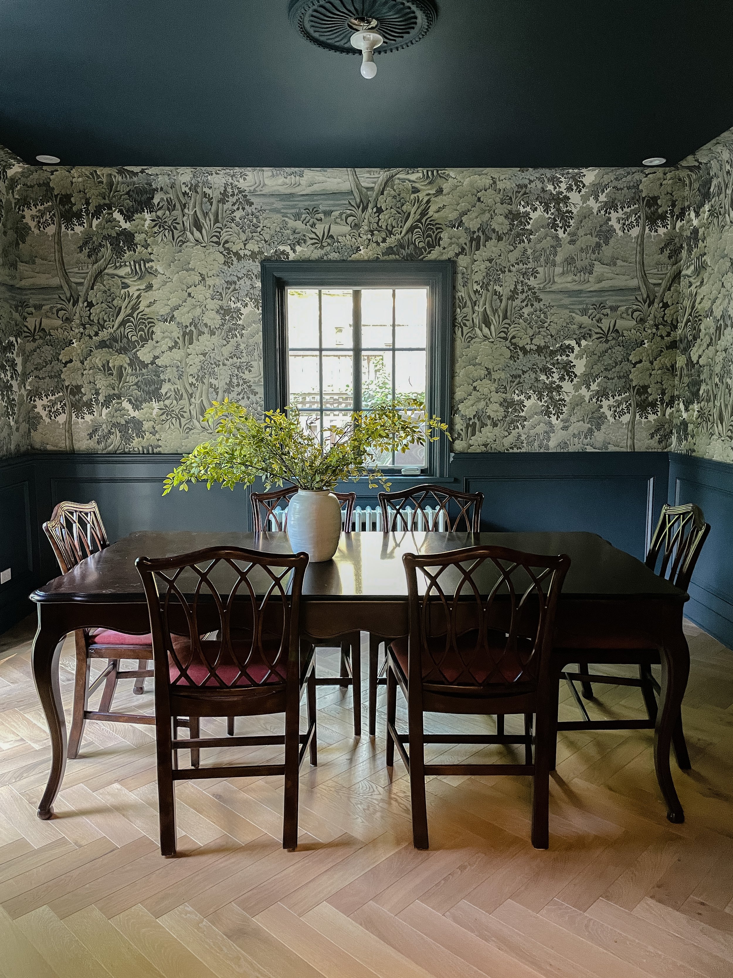 Dining Room Wallpaper Reveal | We're the Whites