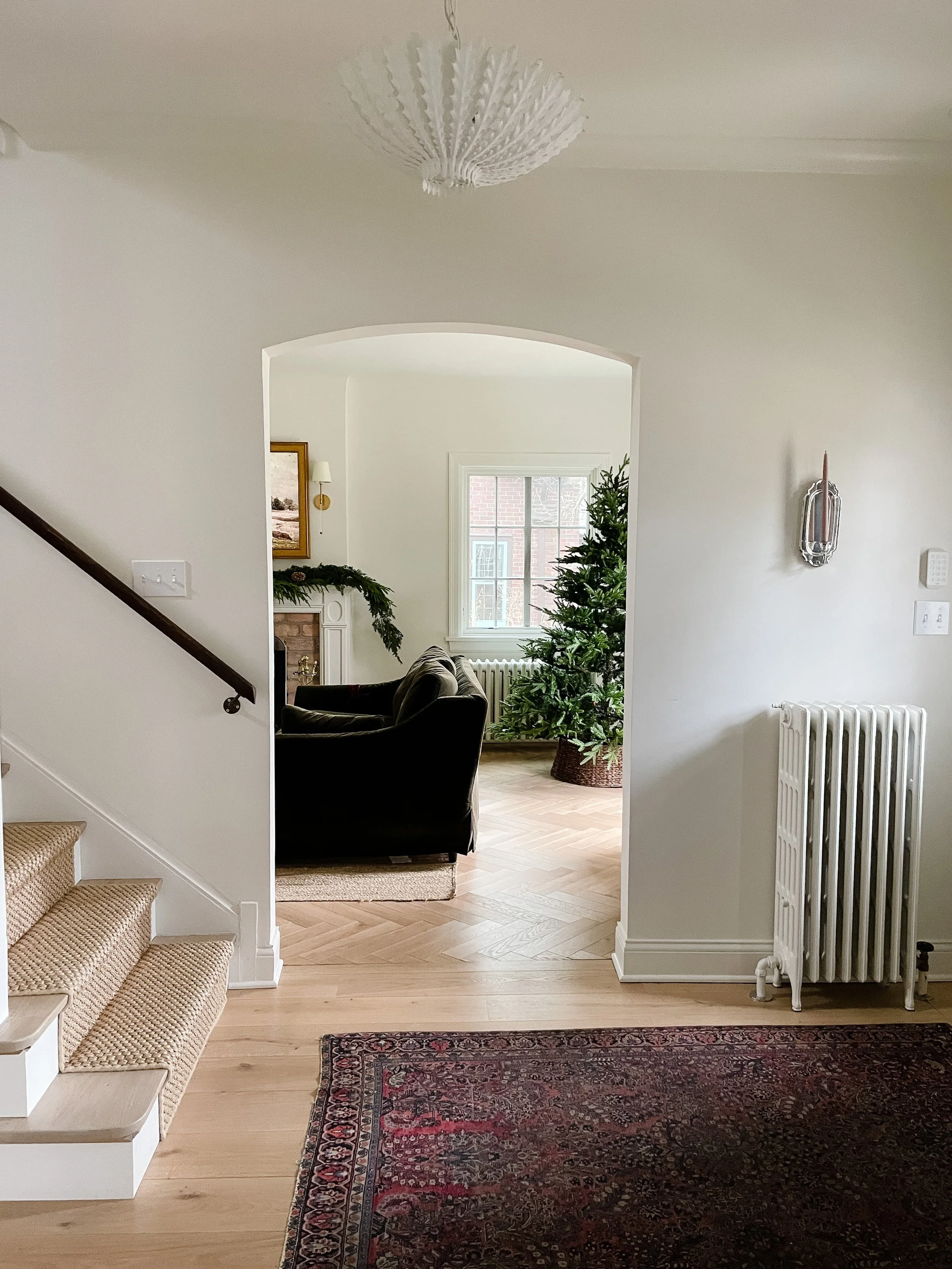 How to Measure and Install a Sisal Stair Runner We're the Whites