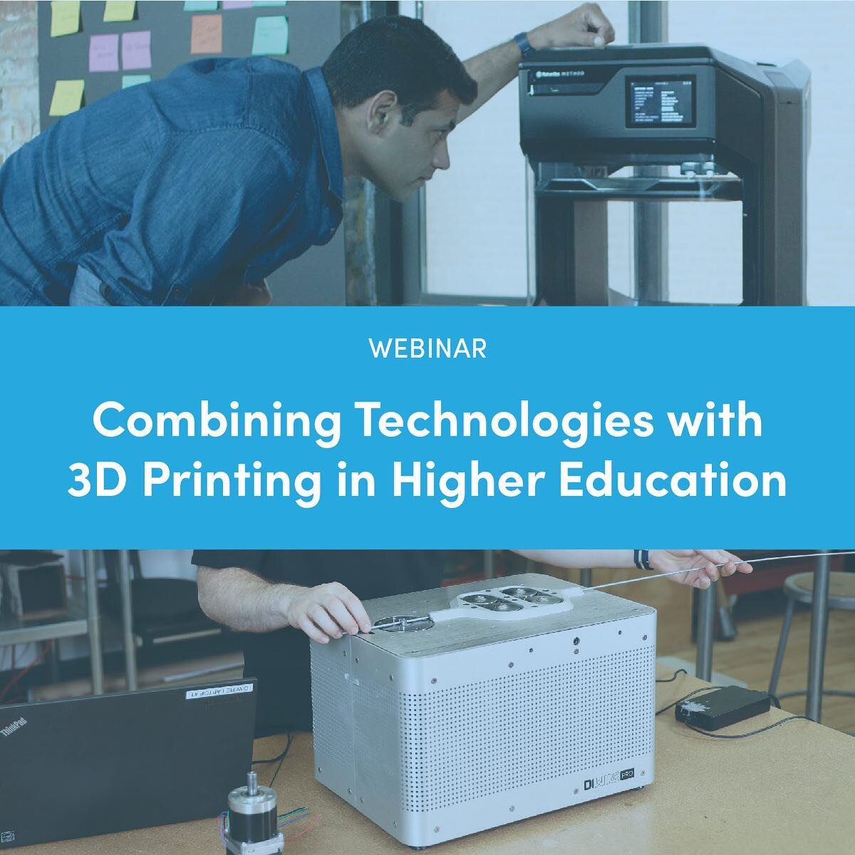 Join our webinar together with @makerbot 

Topics that will be covered:

☑️ How the D.I.Wire Pro works with MakerBot&rsquo;s 3D printers in the classroom 
☑️ How 3D printing and other technologies are used today to advance student research 
☑️ Ask al