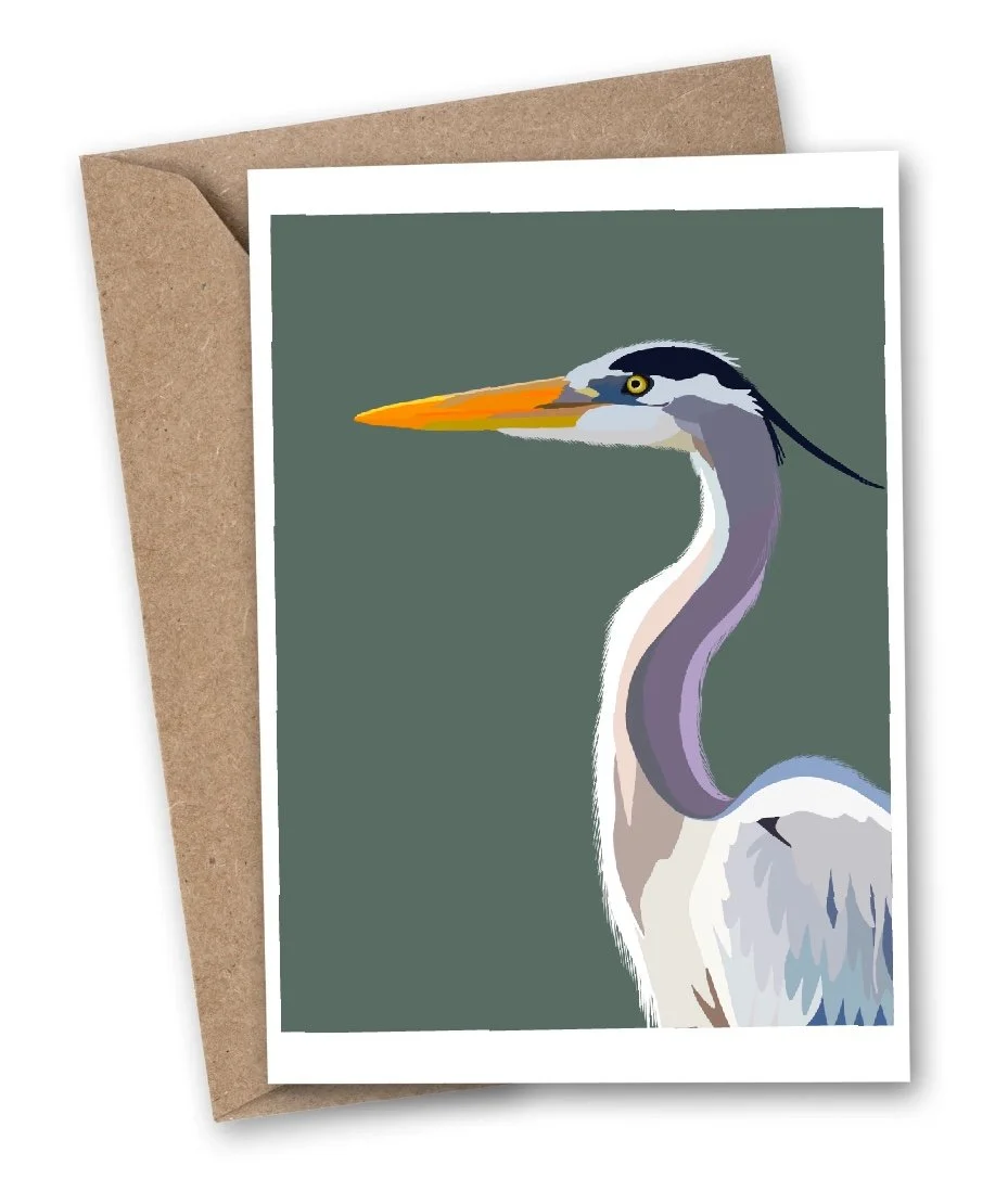 Great Blue Heron Card