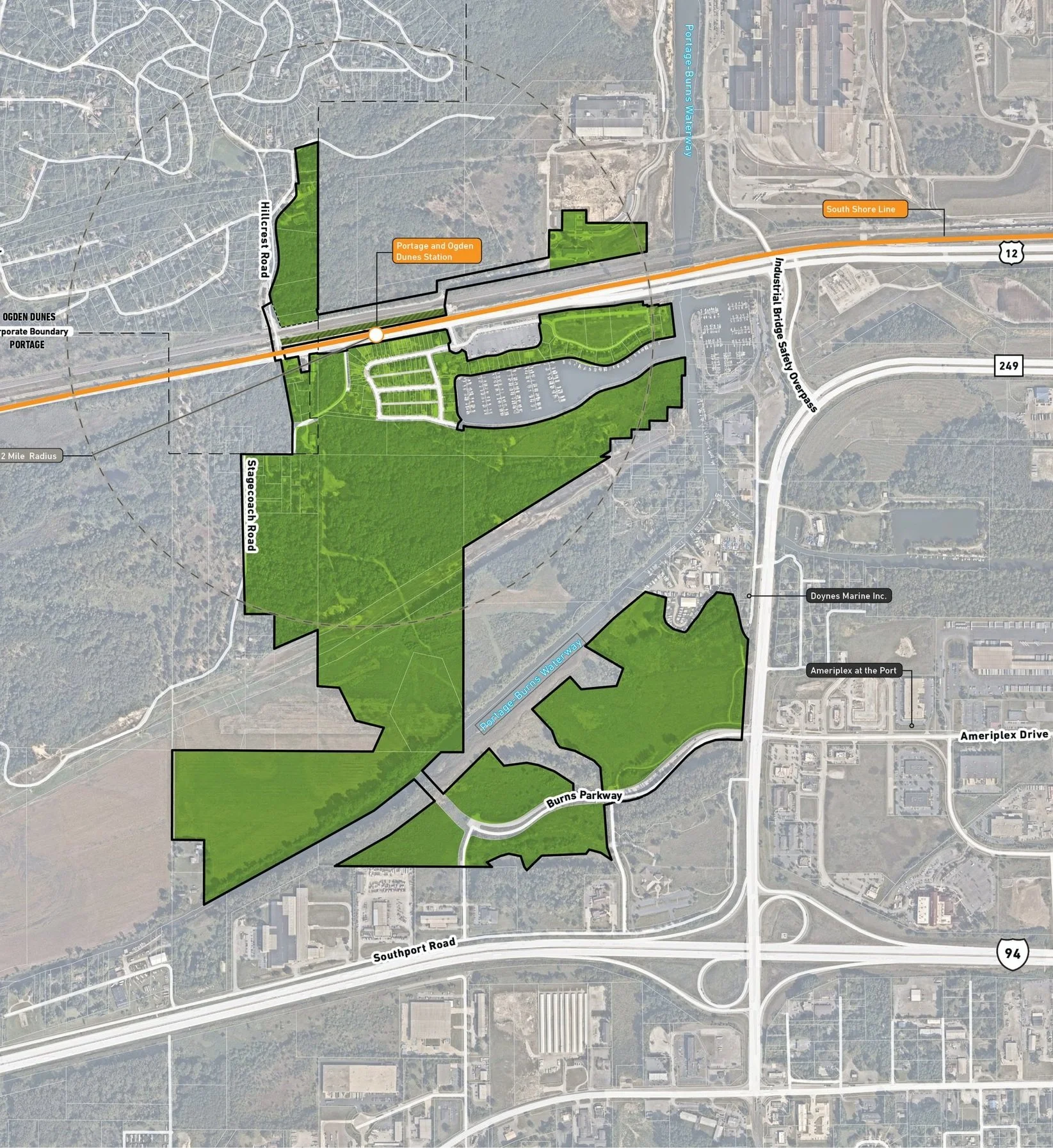 Portage/Ogden Dunes Station — Northwest Indiana Transit Development