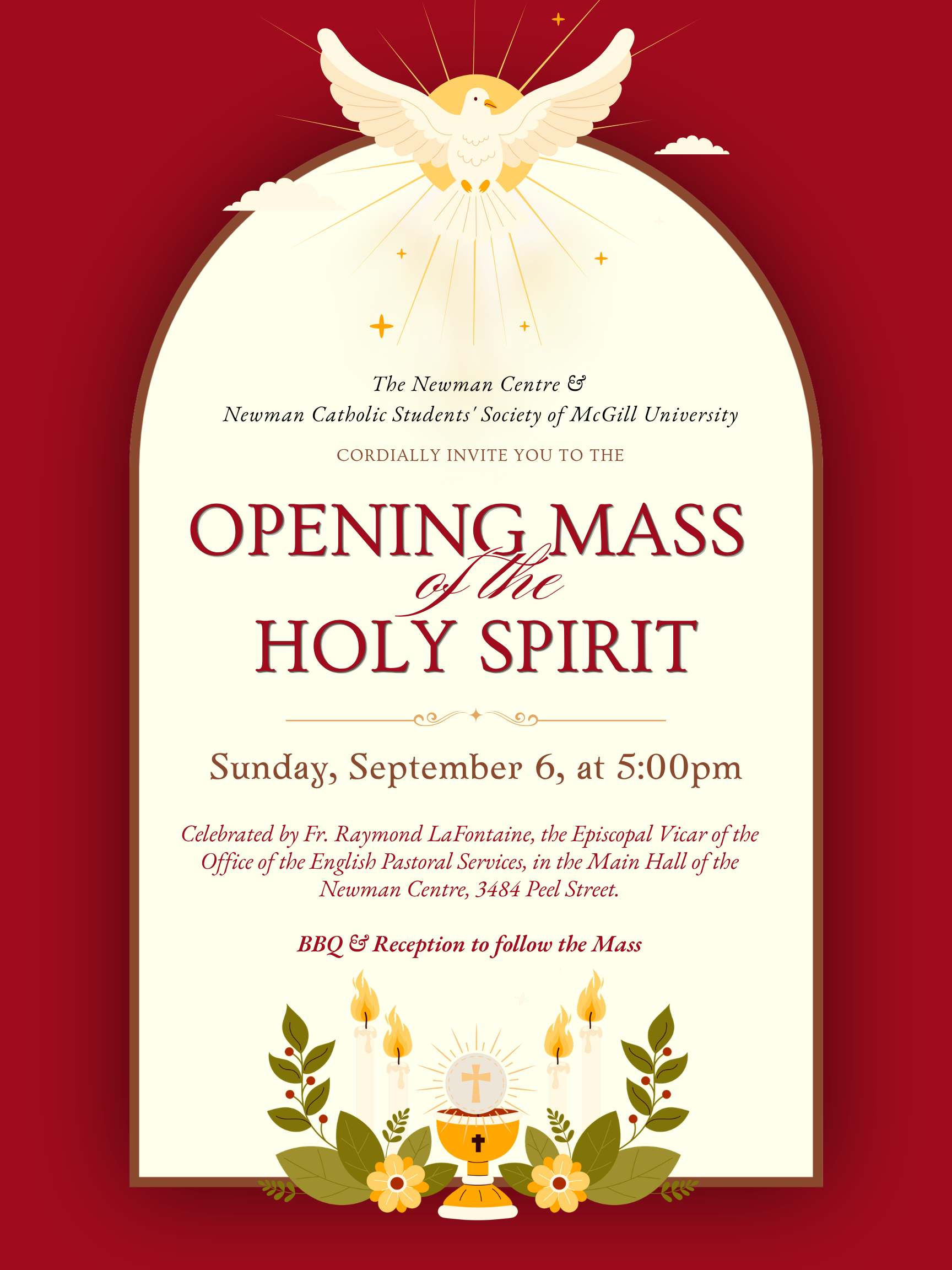 Mass of the Holy Spirit followed by a BBQ
