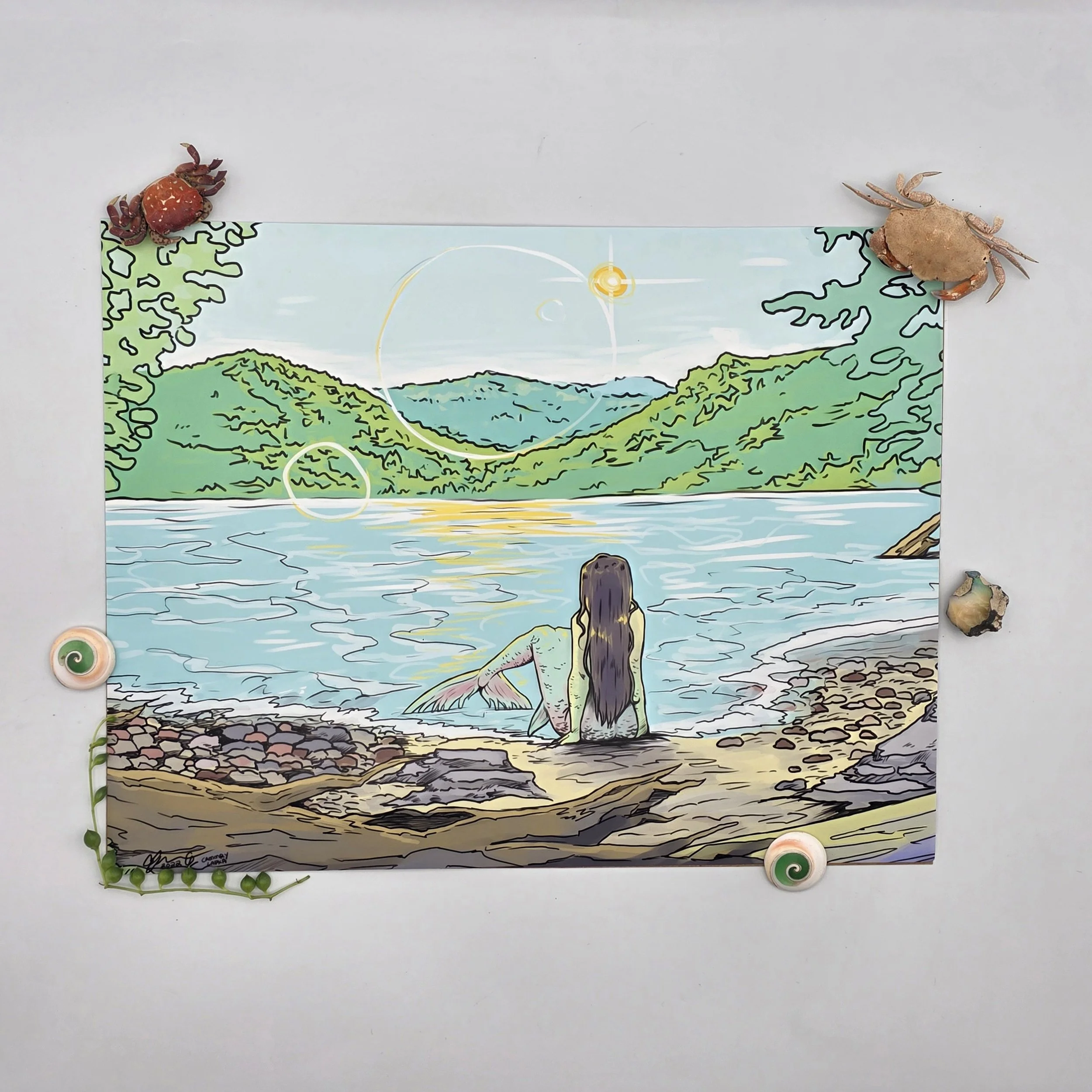 Mermaid at Lake Crescent Print