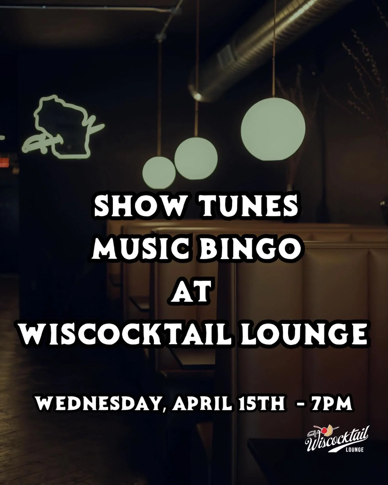 SPECIAL ANNOUNCEMENT!!!

With the impending sever weather tonight we will be re-scheduling Show Tunes Music Bingo to tomorrow, Wednesday, April 15th at 7pm. We apologize for any inconvenience and hope to see you tomorrow.