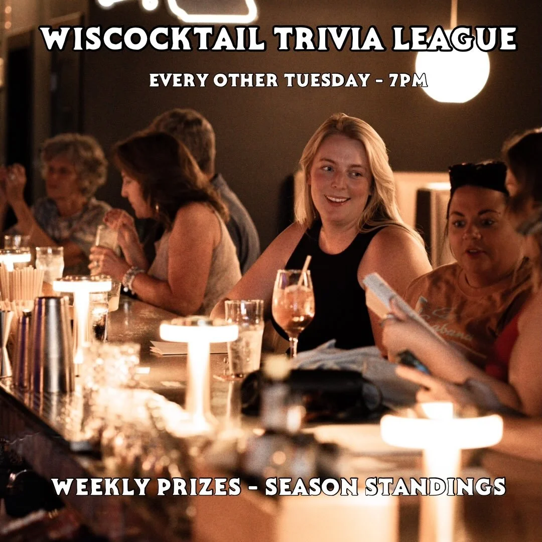 Week Two of the Wiscocktail Summer Trivia League kicks off tonight at 7 PM.

Current standings after Night One:
&bull; Matt&rsquo;s 2 Favorite People &mdash; 28
&bull; Vultures with a Glitter Floor &mdash; 25
&bull; Were the Best &mdash; 21
&bull; Ho