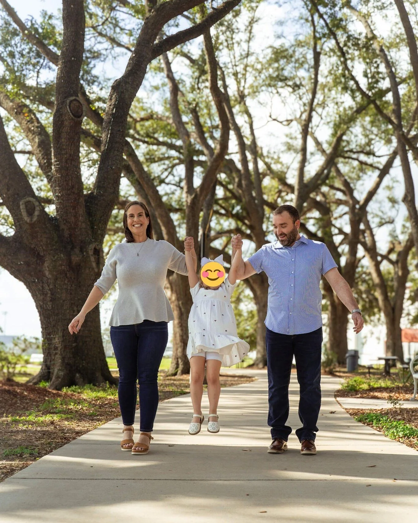 Megan, Eddie, and their daughter joined me for mini sessions through my partnership with Gretna United Methodist Church, and it was such a pleasure getting to photograph their family.

We met at the beautiful Hope Haven, where the trees and architect