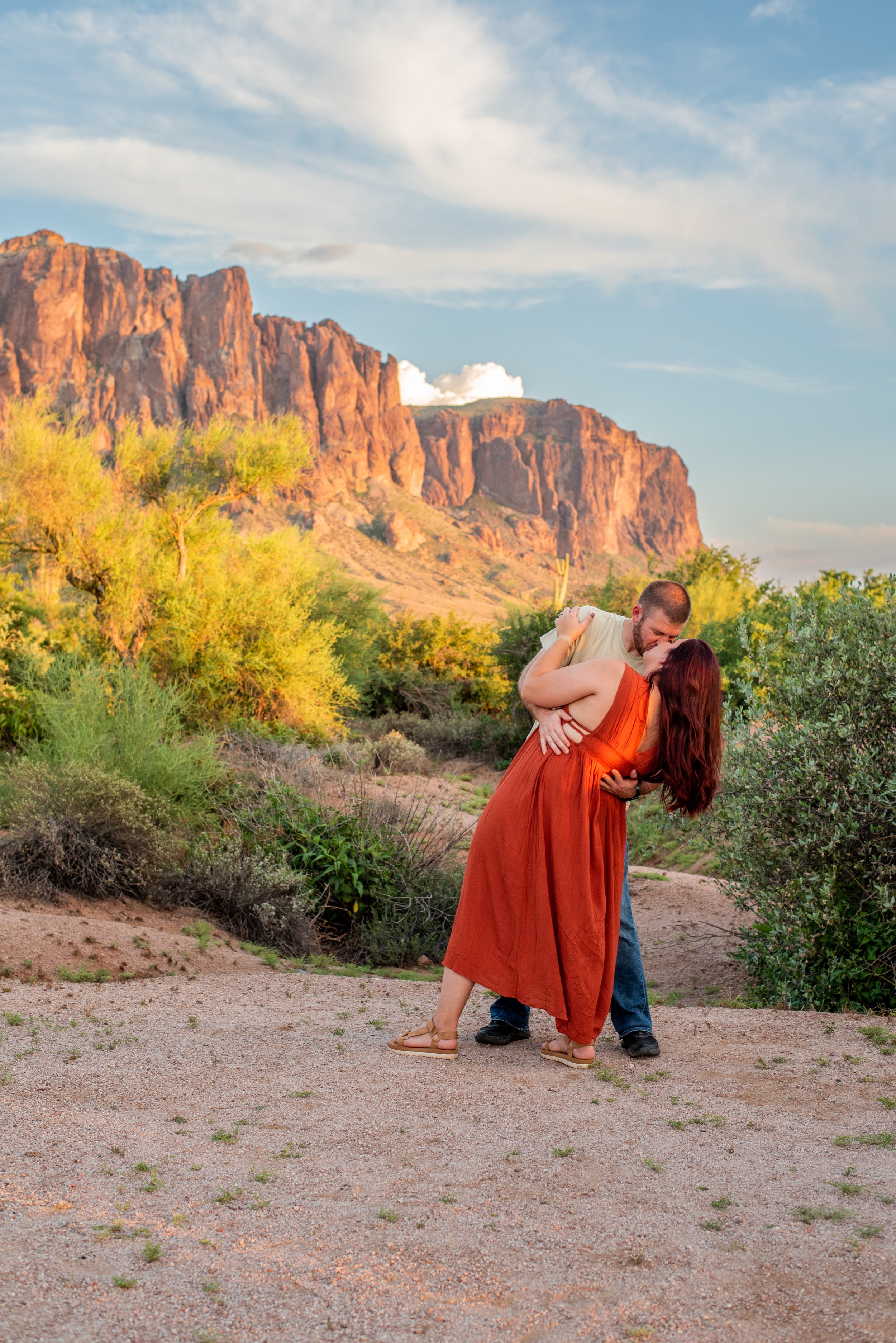 Superstition Mountains Desert Engagement Session