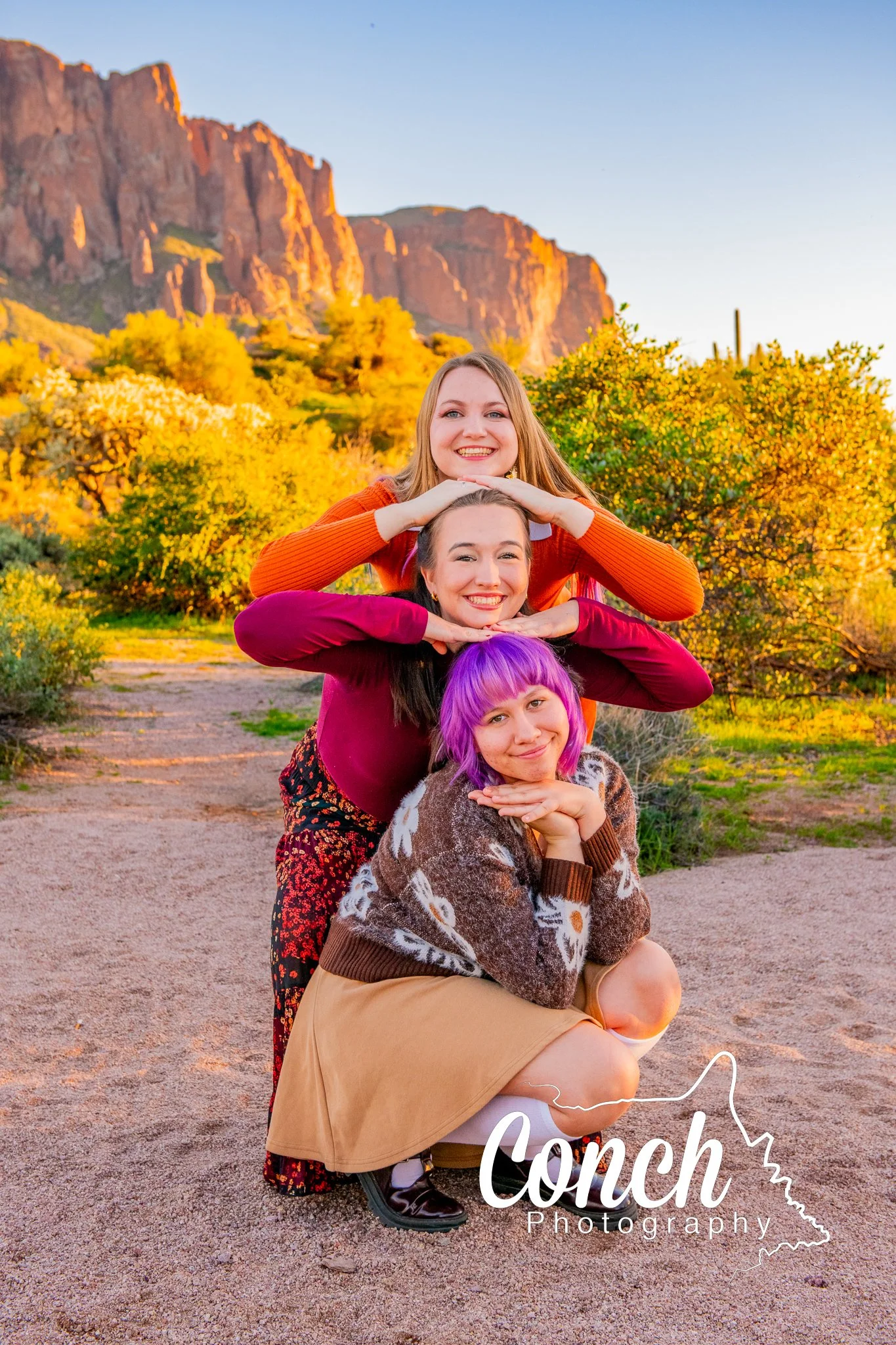 Three Sisters imitating classic JC Penny Pose