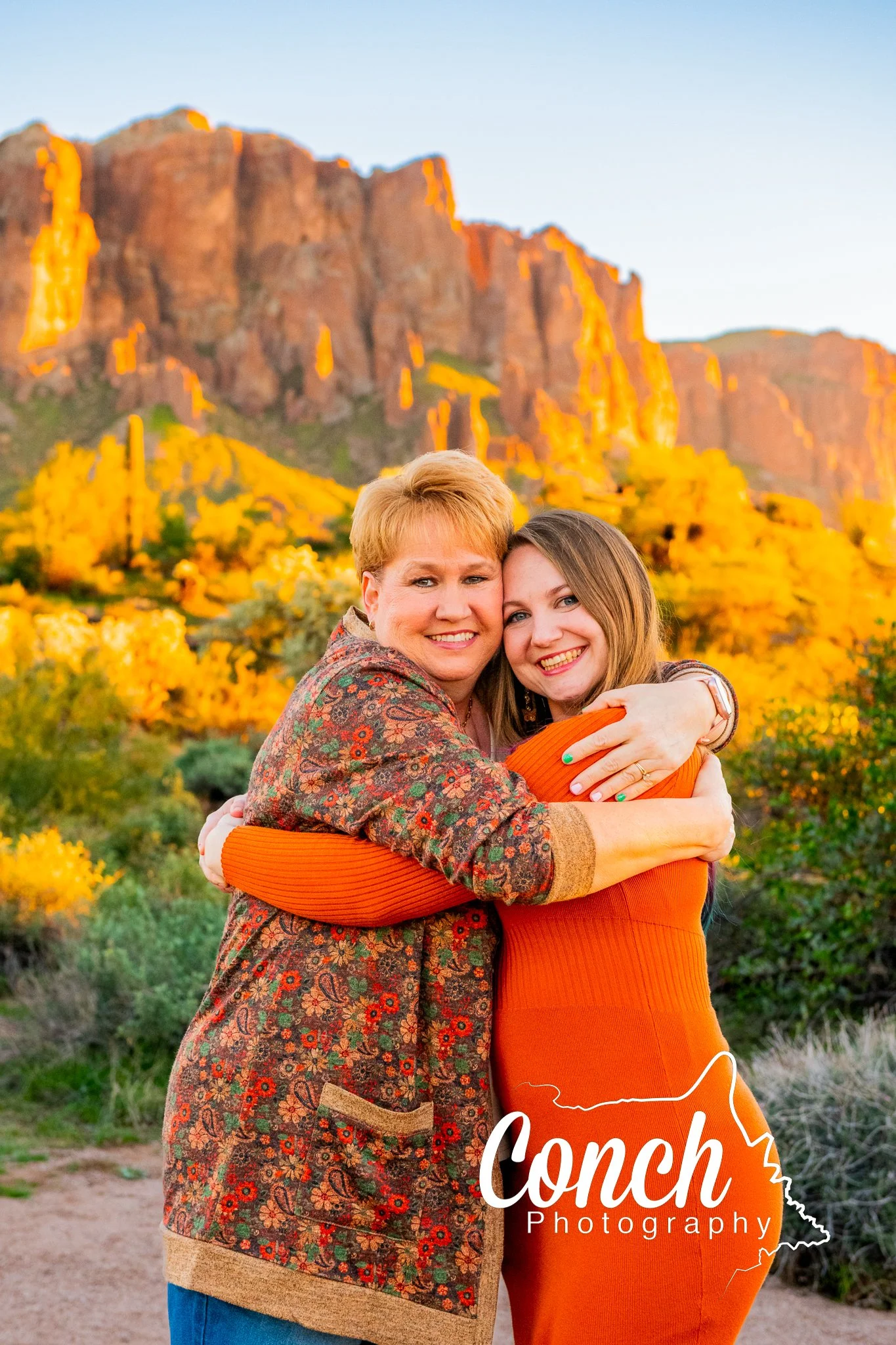 Close up of Mother and Daughter at First Water Trailhead